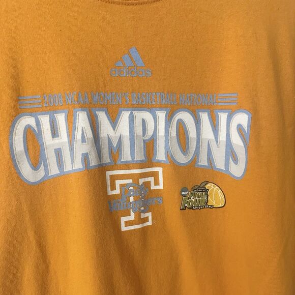 2008 Tennessee Lady Volunteers NCAA National Champions T-Shirt Tee Size Medium - Picture 2 of 6